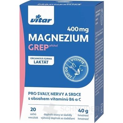 VITAR Magnézium 400 mg + vitamíny B6 a C